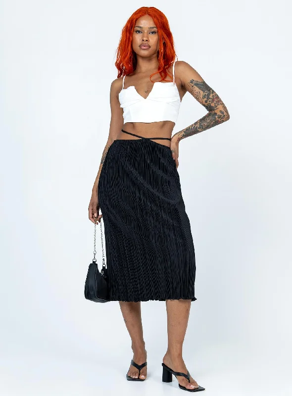 Blanca Midi Skirt Black