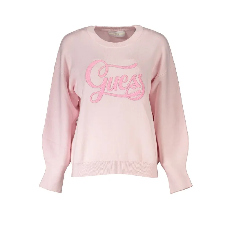 Guess Jeans Chic  Long Sleeve Embroide Women's Sweater