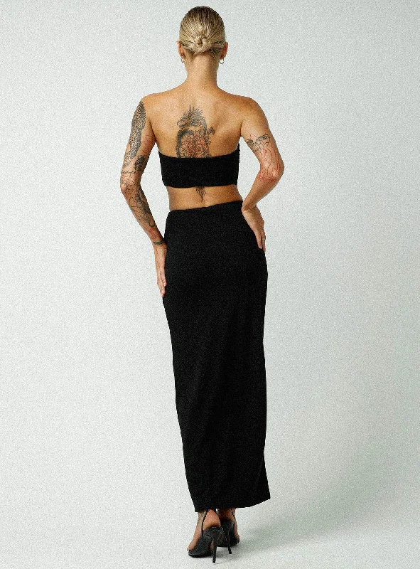 Jagger & Stone Claudia Maxi Skirt Black