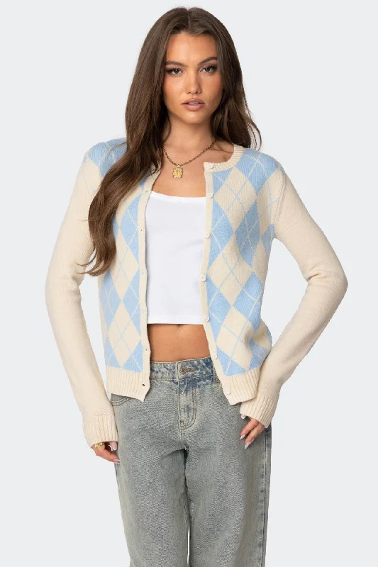 Maybelle Argyle Cardigan