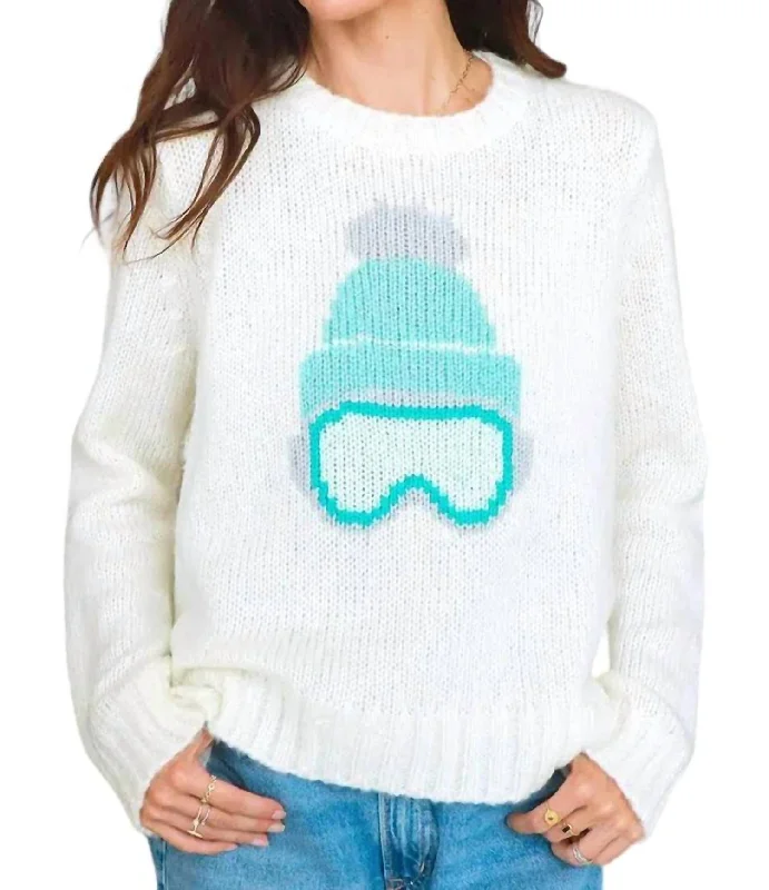 Ski Babe Sweater In Pure Snow