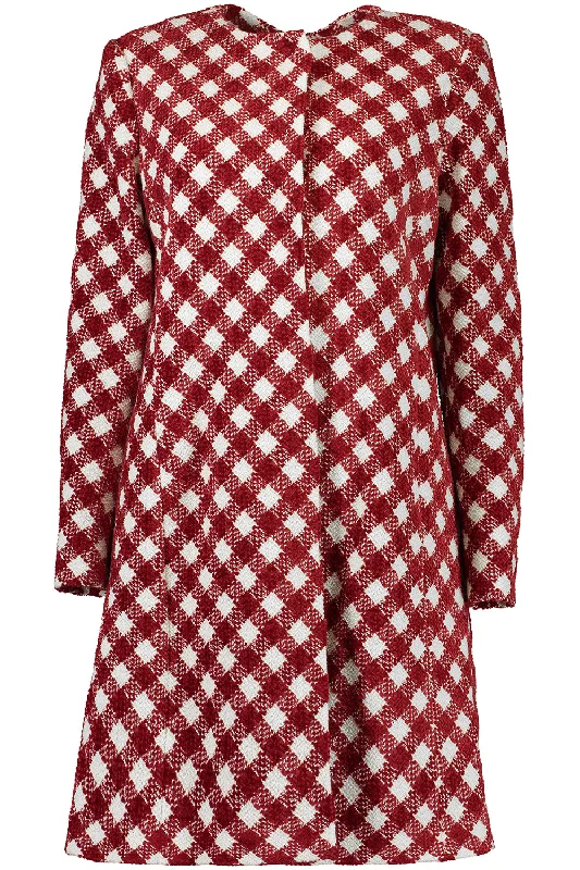 Three Quarter Sleeve Check Jacket