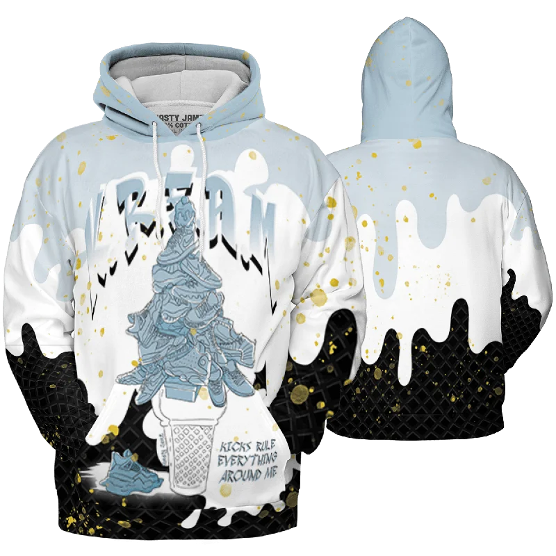 NastyJamz Blue Grey 13s Hoodie Match KREAM 3D All-Over Print Waffle Cone