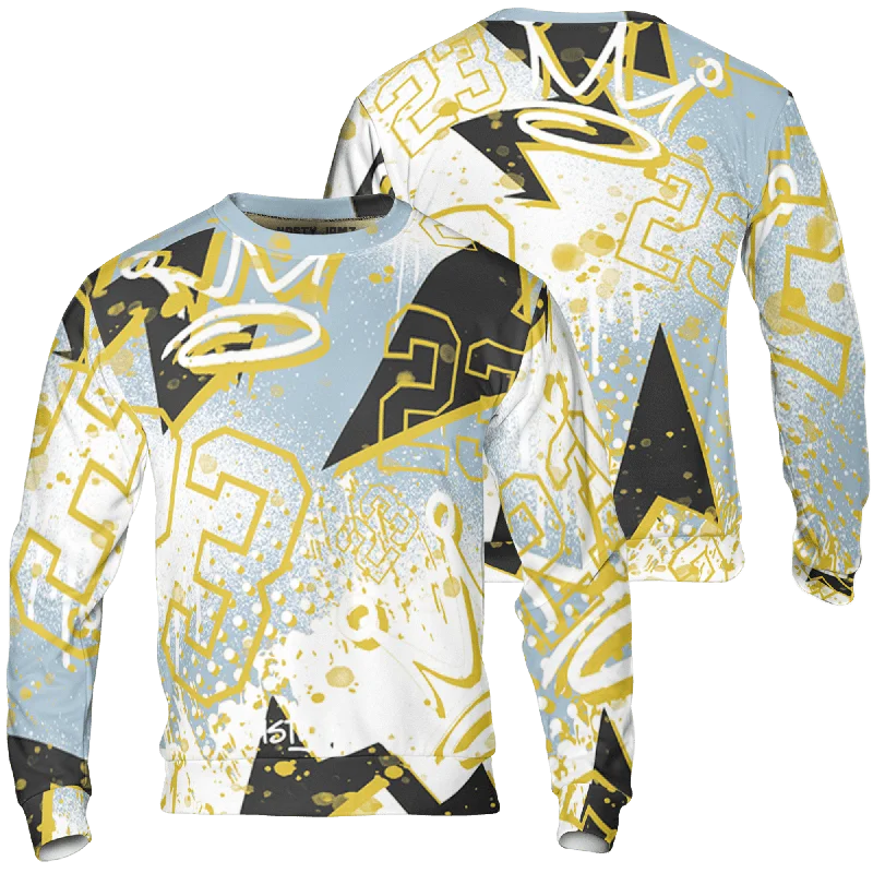 NastyJamz Blue Grey 13s Sweatshirt Match 23 King 3D All-Over Print Zigzag