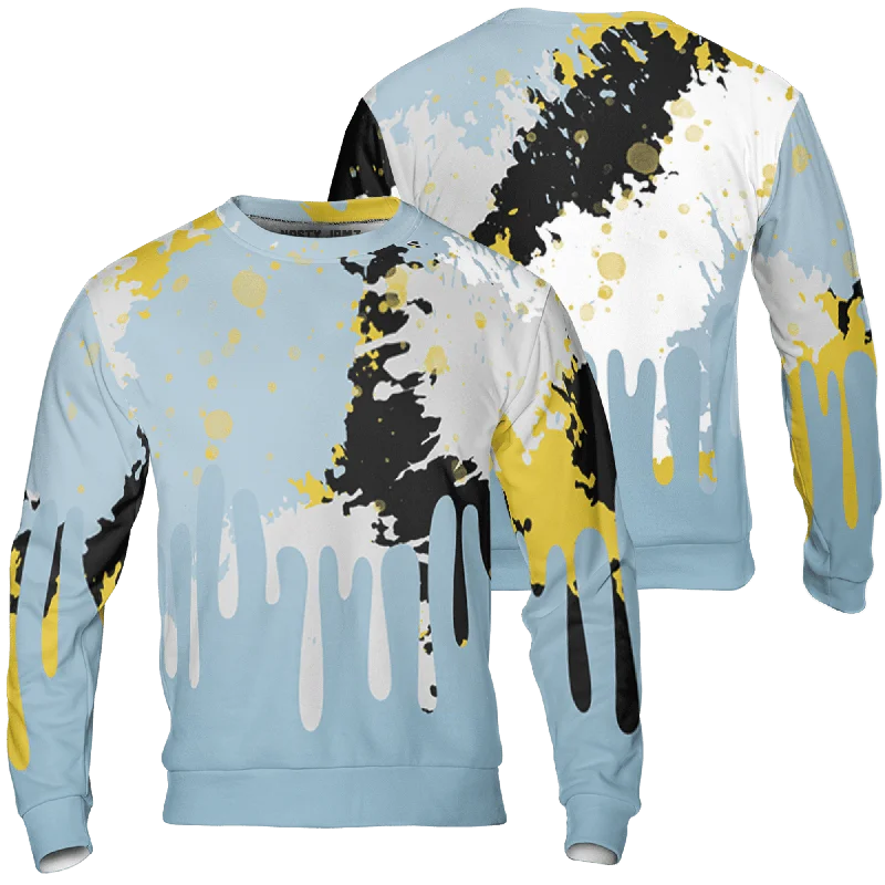 NastyJamz Blue Grey 13s Sweatshirt Match Colorful 3D All-Over Print Art