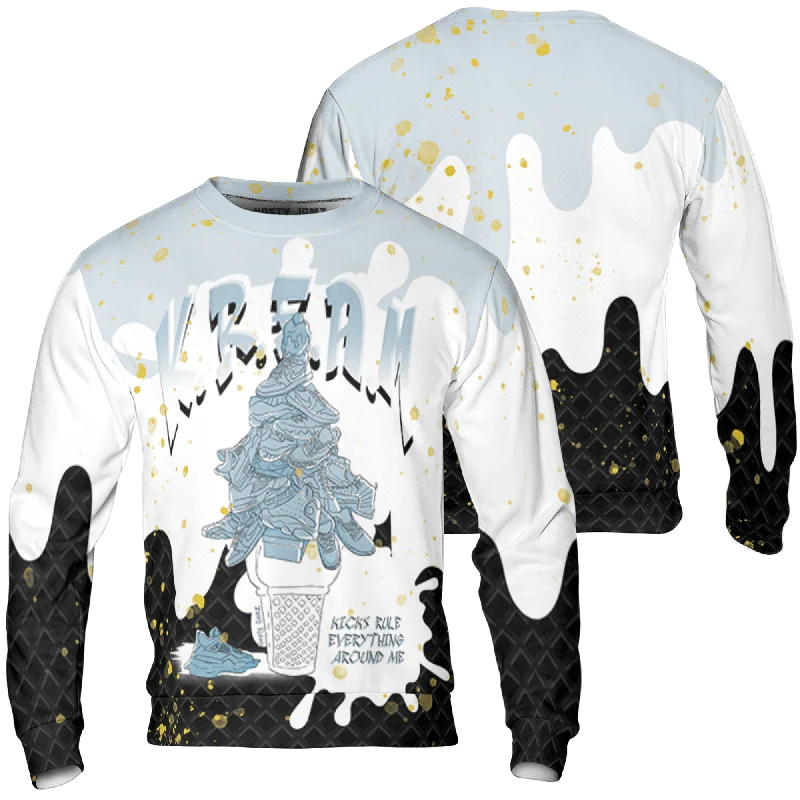 NastyJamz Blue Grey 13s Sweatshirt Match KREAM 3D All-Over Print Waffle Cone