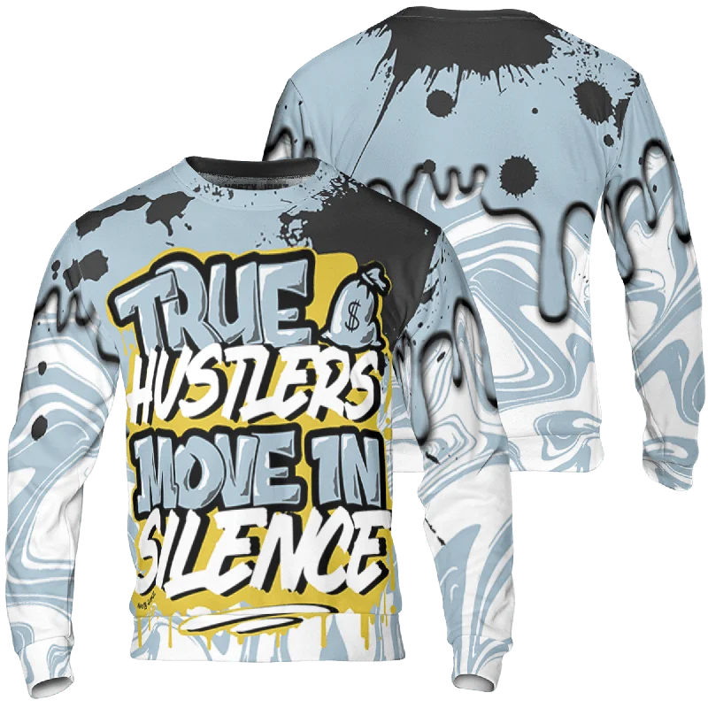 NastyJamz Blue Grey 13s Sweatshirt Match Move In Silence 3D All-Over Print Color Splash