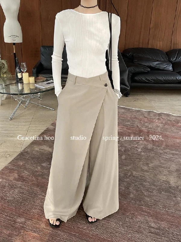 Faye Overlap Wide Leg Pants