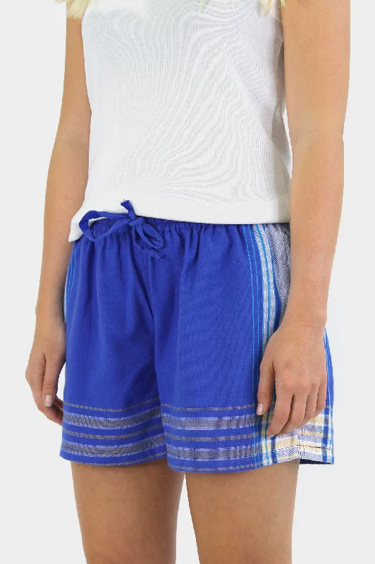 Kikoy Short Shorts | Cobalt Blue/Blue