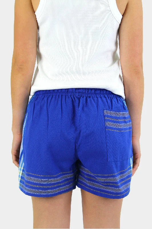 Kikoy Short Shorts | Cobalt Blue/Blue