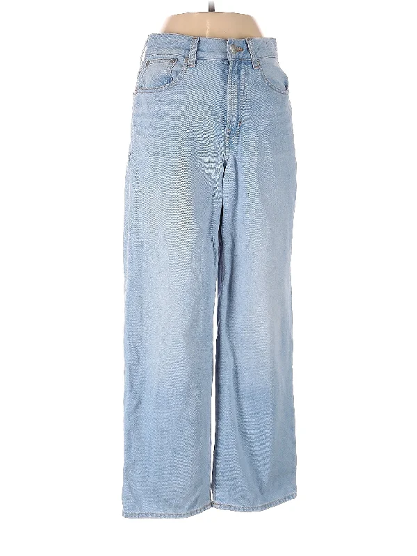 Mid-Rise Wide-leg Jeans in Light Wash