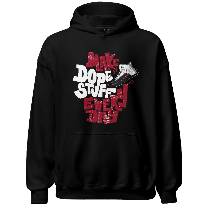 NastyJamz Retro Red Taxi 12s Hoodie Match Dope Sneaker