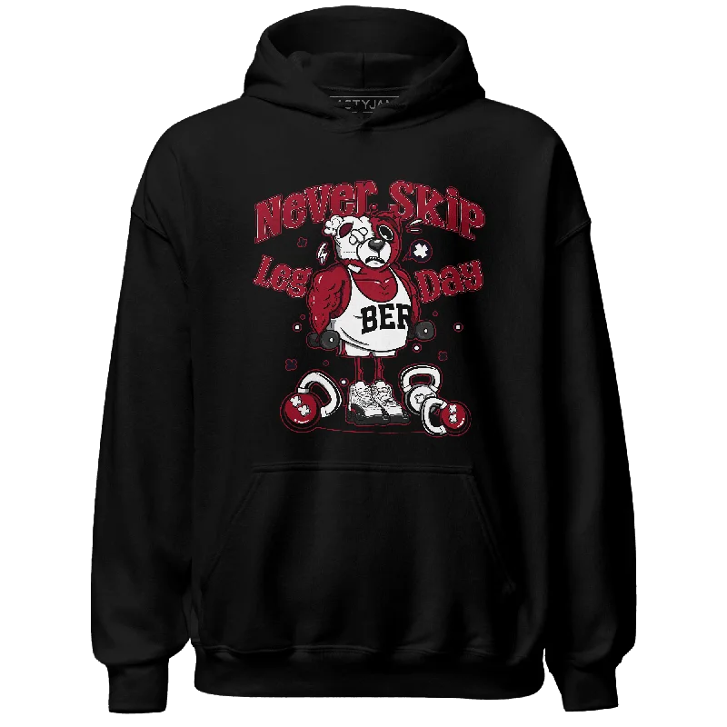 NastyJamz Retro Red Taxi 12s Hoodie Match Leg Day BER