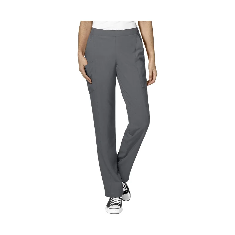 WonderWink Women's Full Elastic Scrubs Pants - Pewter