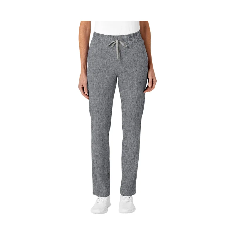 WonderWink Women's High Waist Slim Leg Scrub Pant - Grey Heather