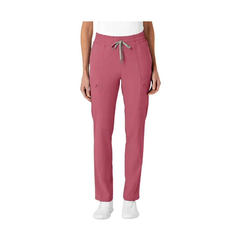 WonderWink Women's High Waist Slim Leg Scrub Pant - Rosebud - ONLINE STORE CREDIT/EXCHANGE ONLY