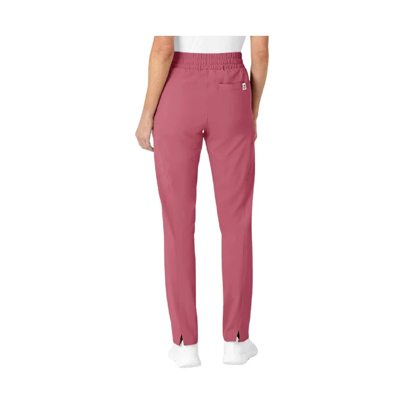 WonderWink Women's High Waist Slim Leg Scrub Pant - Rosebud - ONLINE STORE CREDIT/EXCHANGE ONLY