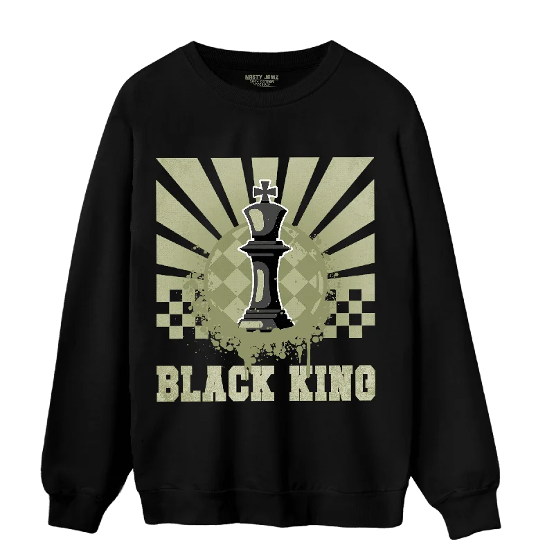 NastyJamz Yeezy Slide Resin Sweatshirt Match Black King Collection