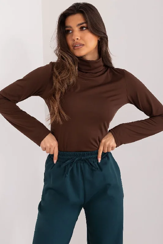 Lakerta Fitted Turtleneck Long Sleeve Top