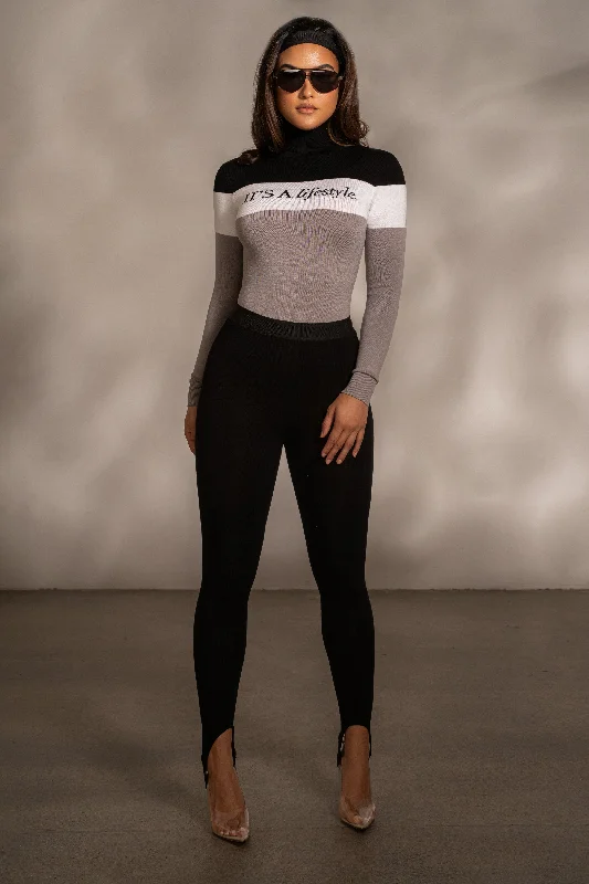 Grey Lifestyle Knit Bodysuit