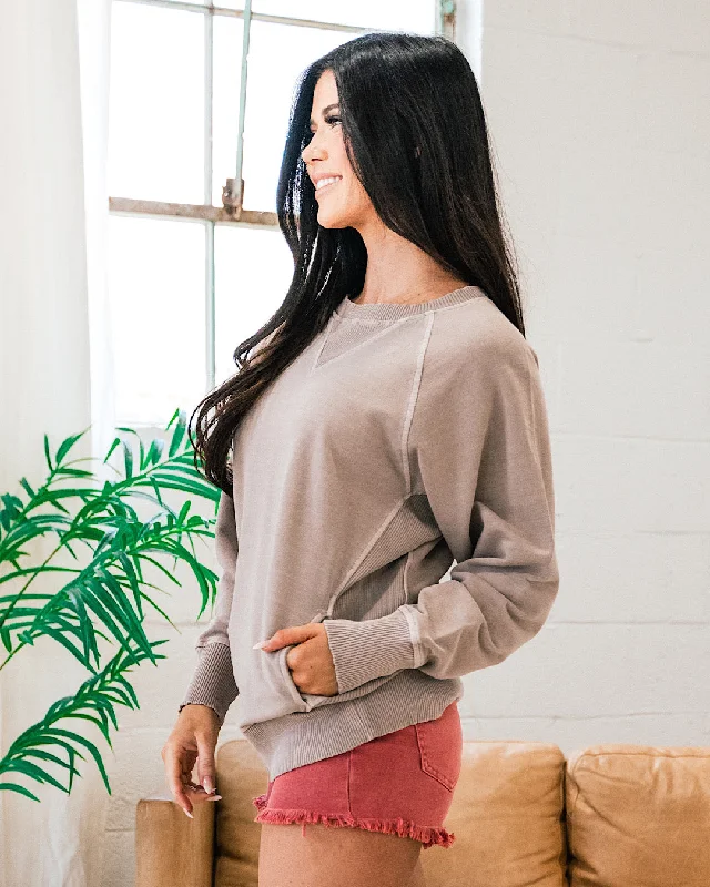 Girlfriend Crewneck Sweatshirt - Ash Mocha