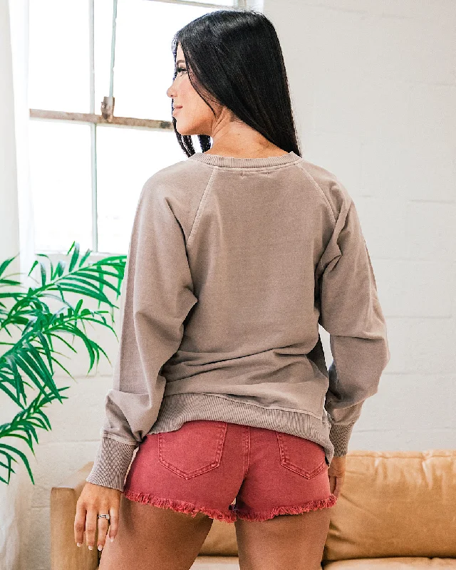 Girlfriend Crewneck Sweatshirt - Ash Mocha