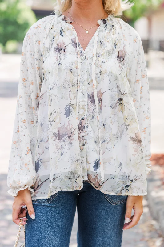 See This Day Yellow Floral Blouse