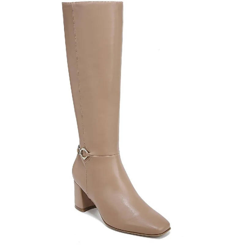 Waylon Womens Faux Leather Wide Calf Knee-High Boots