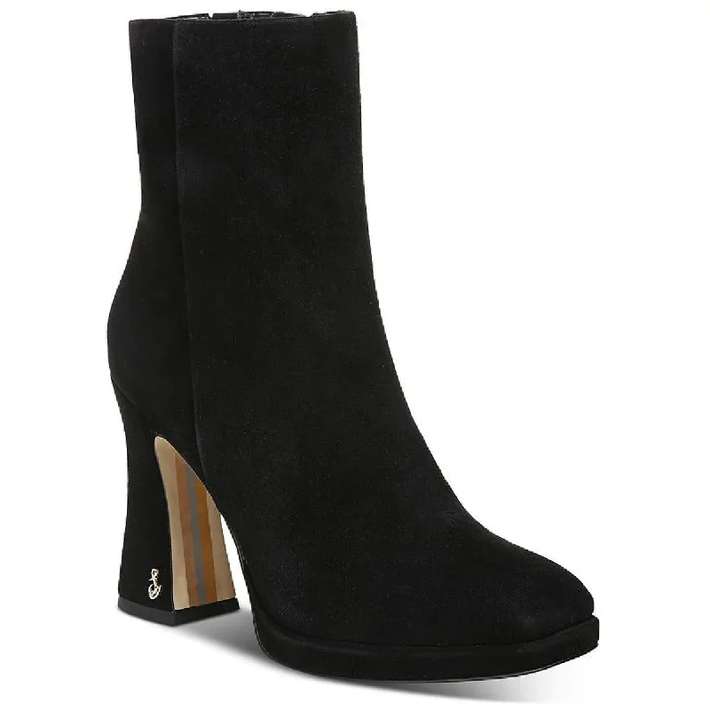 Jaye Womens Suede Ankle Booties