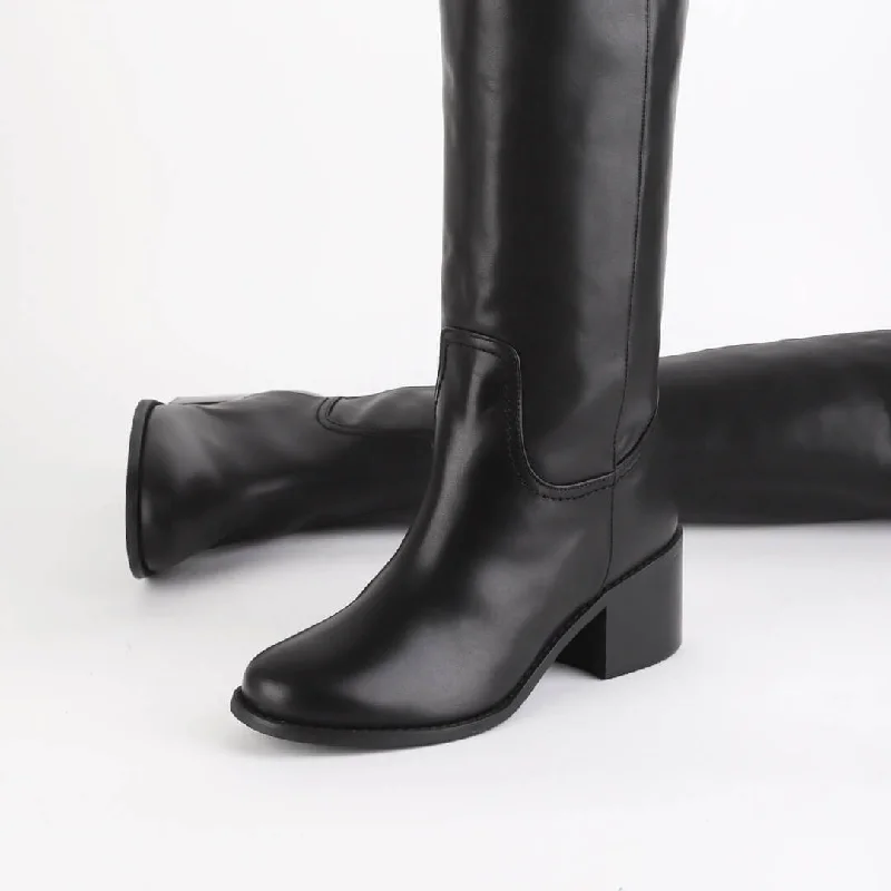 MAEVE - leather knee boot