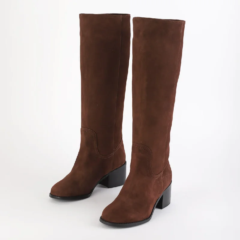 MAEVE - suede knee boot