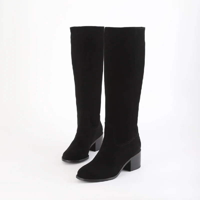 MAEVE - suede knee boot