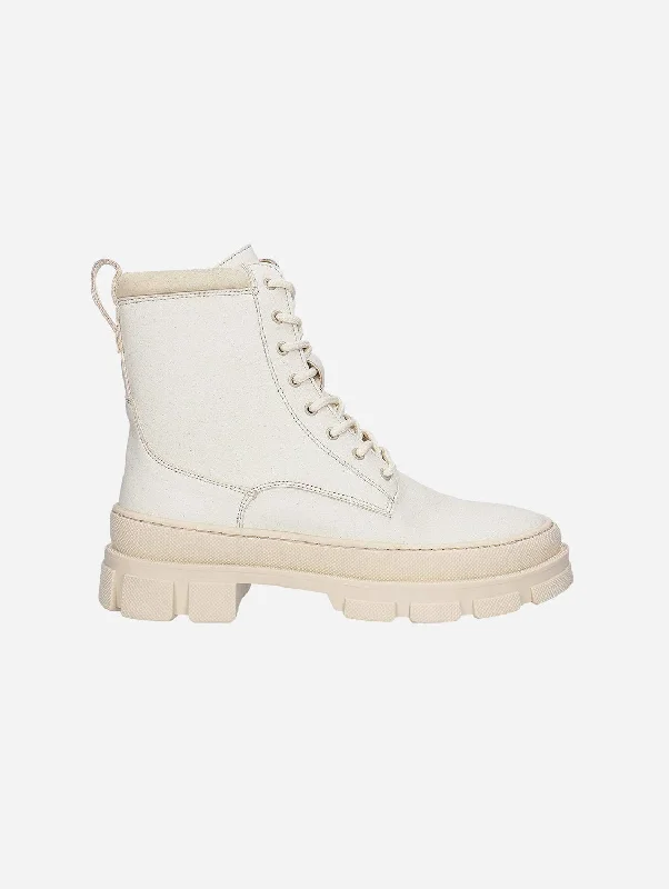 Tea Women's Chunky Vegan Boots | White