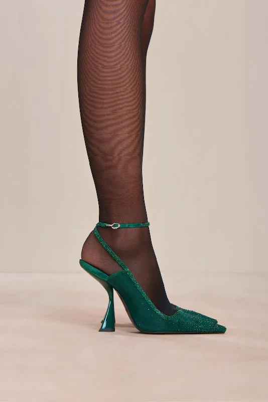 DIYA SLING BACK - MALACHITE