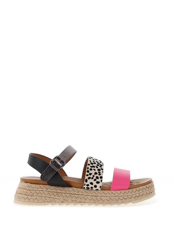 Lunar Summer Espadrille Sandals, Fuchsia