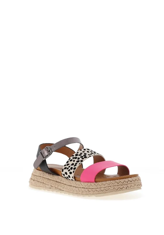 Lunar Summer Espadrille Sandals, Fuchsia