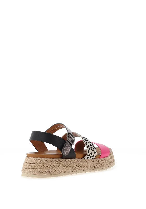 Lunar Summer Espadrille Sandals, Fuchsia