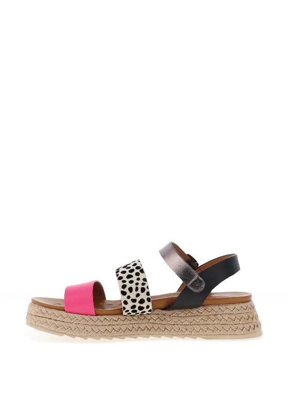 Lunar Summer Espadrille Sandals, Fuchsia