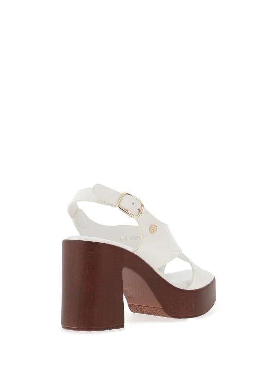 Rant & Rave Lira Heeled Sandals, White