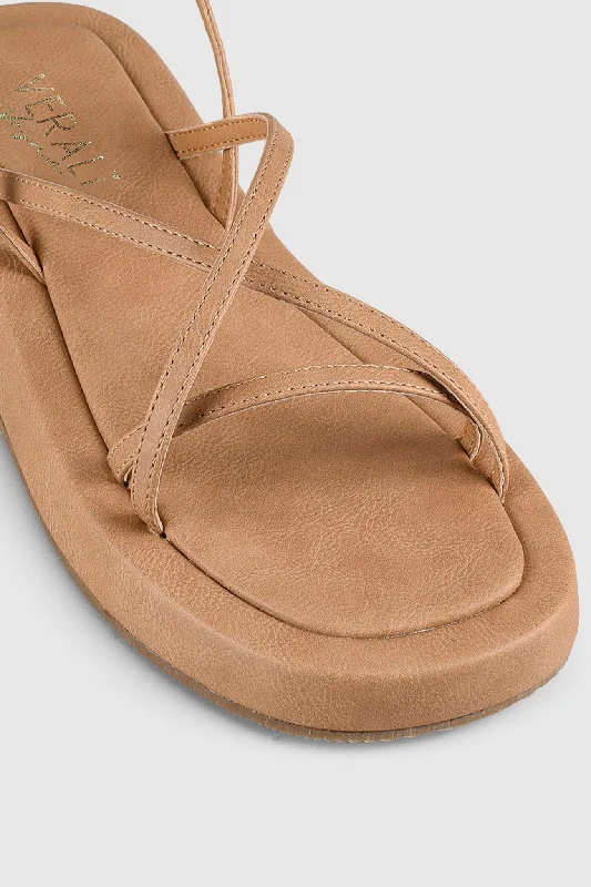 VERALi Bondi Flatform Sandals Caramel Softee