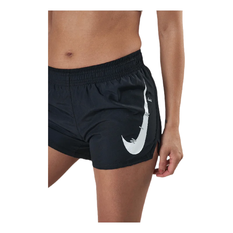 Swoosh Run Shorts White/Black