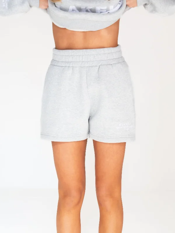 Serena Jogger Shorts - Marl Grey