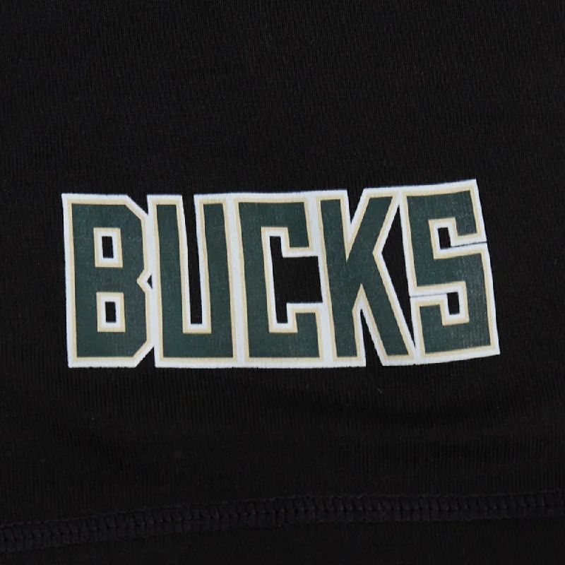 NBA MILWAUKEE BUCKS CLASSIC WOMEN'S BIKE SHORT (BLACK)