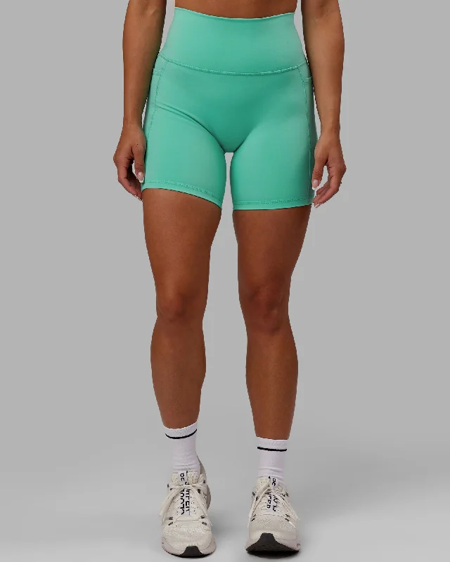 Fusion Mid Short Tights - Aquatic Awe