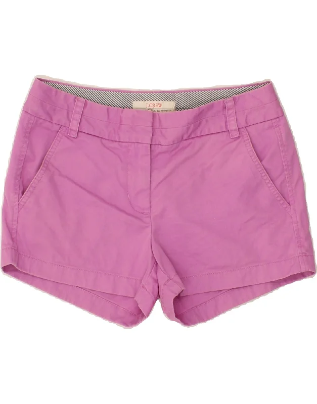 J. CREW Womens Broken In Low Waist Chino Shorts US 2 XS W30  Pink Cotton