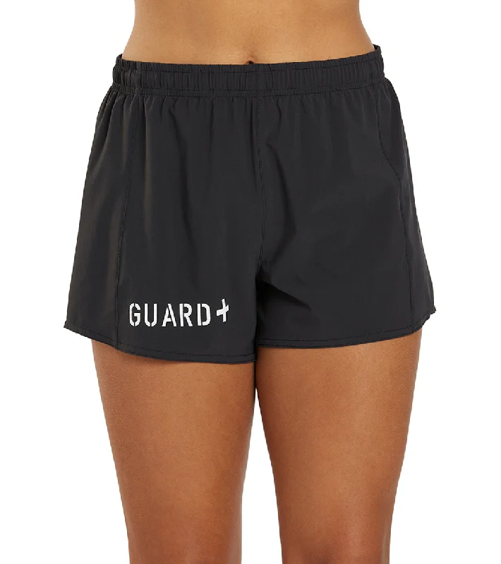 JOLYN Women's Janie Lifeguard Logo Run Short Black