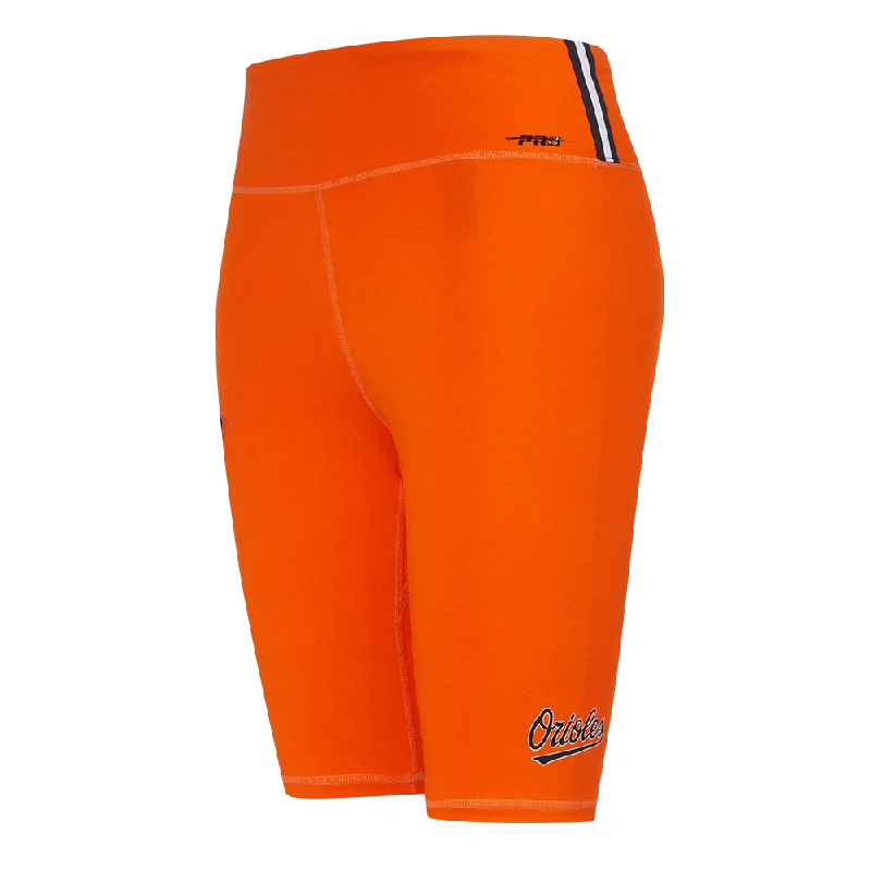 MLB BALTIMORE ORIOLES CLASSIC WOMEN'S BIKE SHORT (ORANGE)