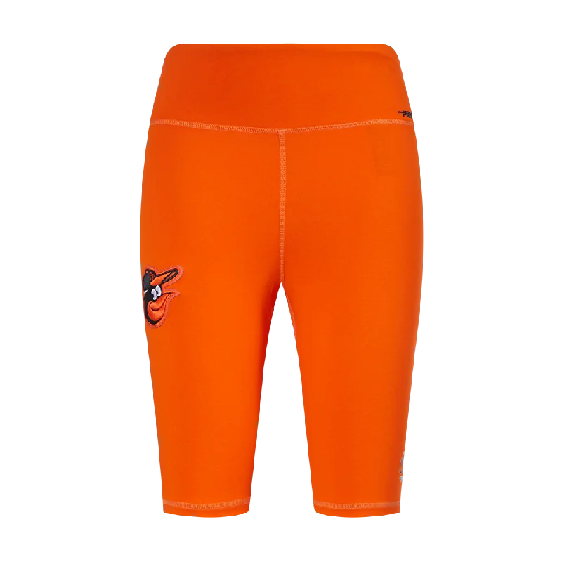 MLB BALTIMORE ORIOLES CLASSIC WOMEN'S BIKE SHORT (ORANGE)