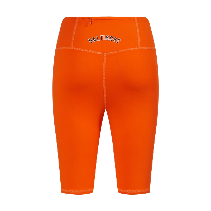 MLB BALTIMORE ORIOLES CLASSIC WOMEN'S BIKE SHORT (ORANGE)