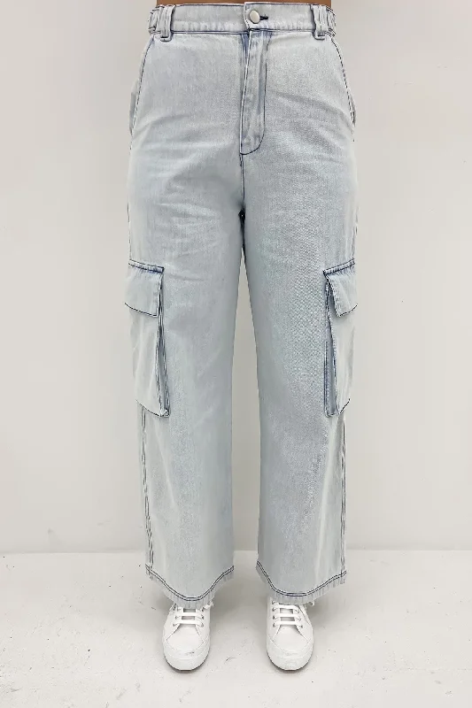 Maisy Cargo Pant Denim Blue